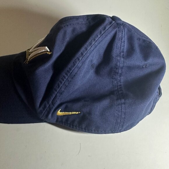 Milwaukee Brewers Hat Cap Navy Blue Nike Adjustable Strapback Dad Hat - Picture 4 of 5